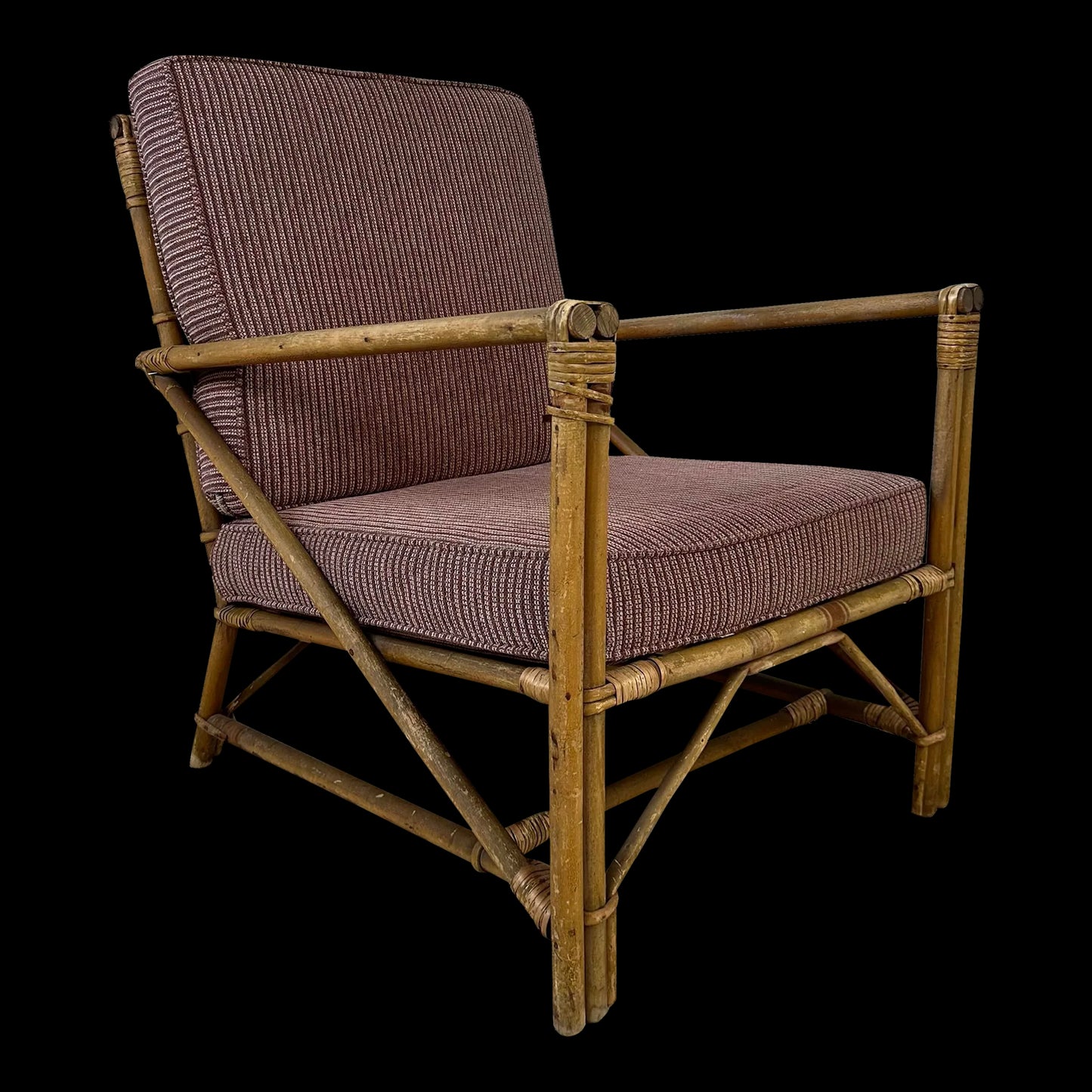 Mid Century Modern Heywood Wakefield Bamboo Lounge Chair