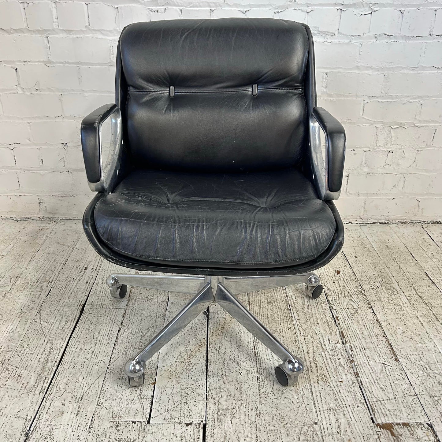 Jean Gillon Mid-Century Modern Office Chair Brazillian Leather