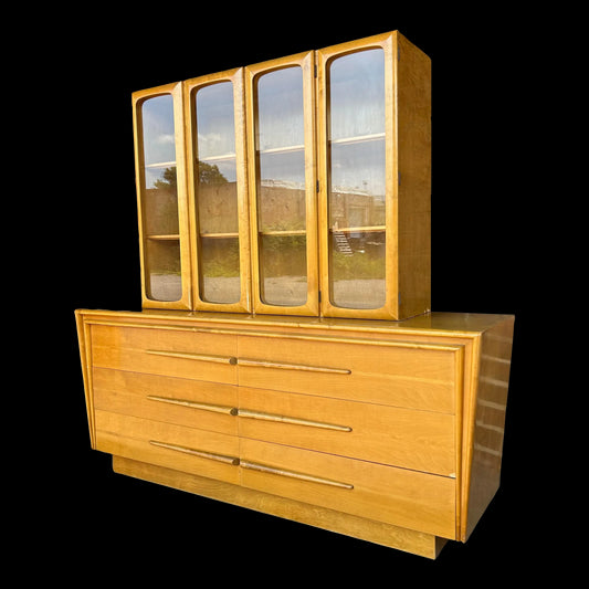 Edmund Spence Glass Hutch Credenza