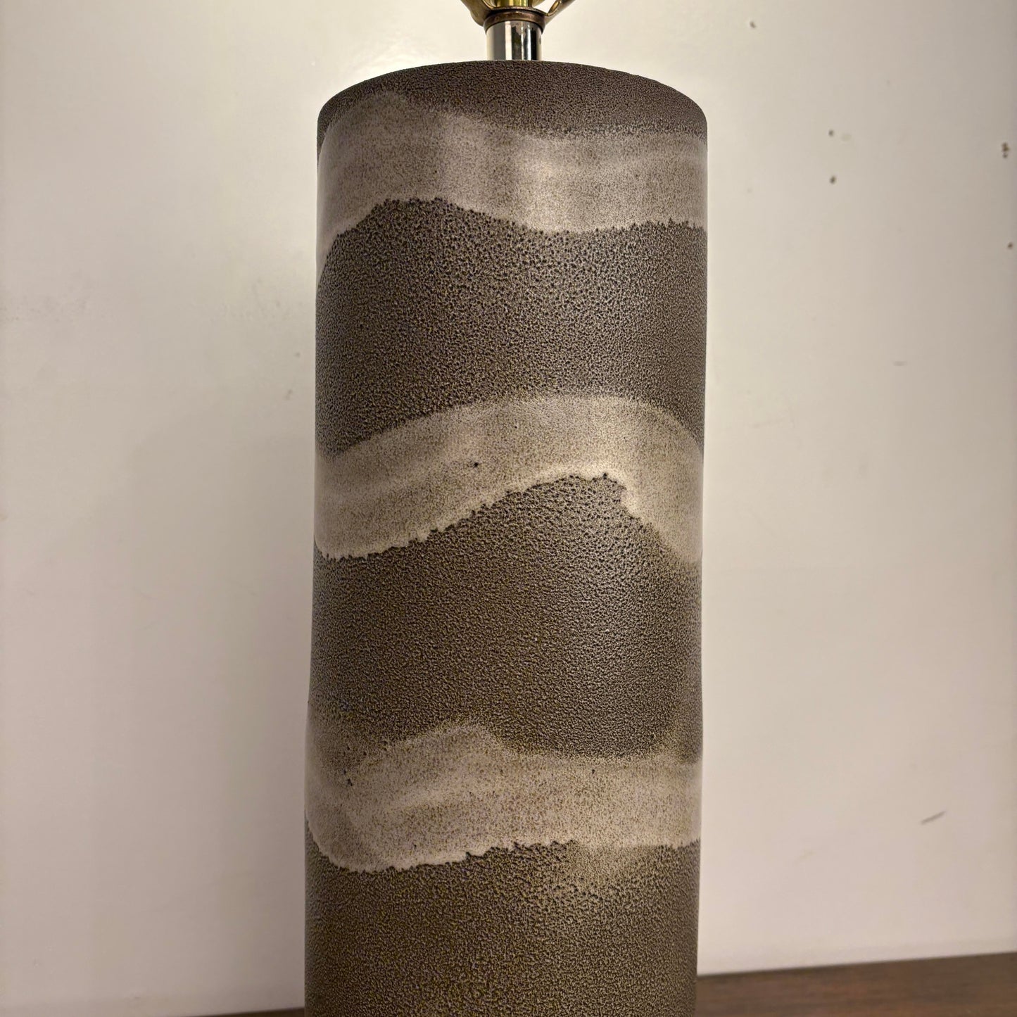 Mid Century Modern Ceramic Cylinder Lamp