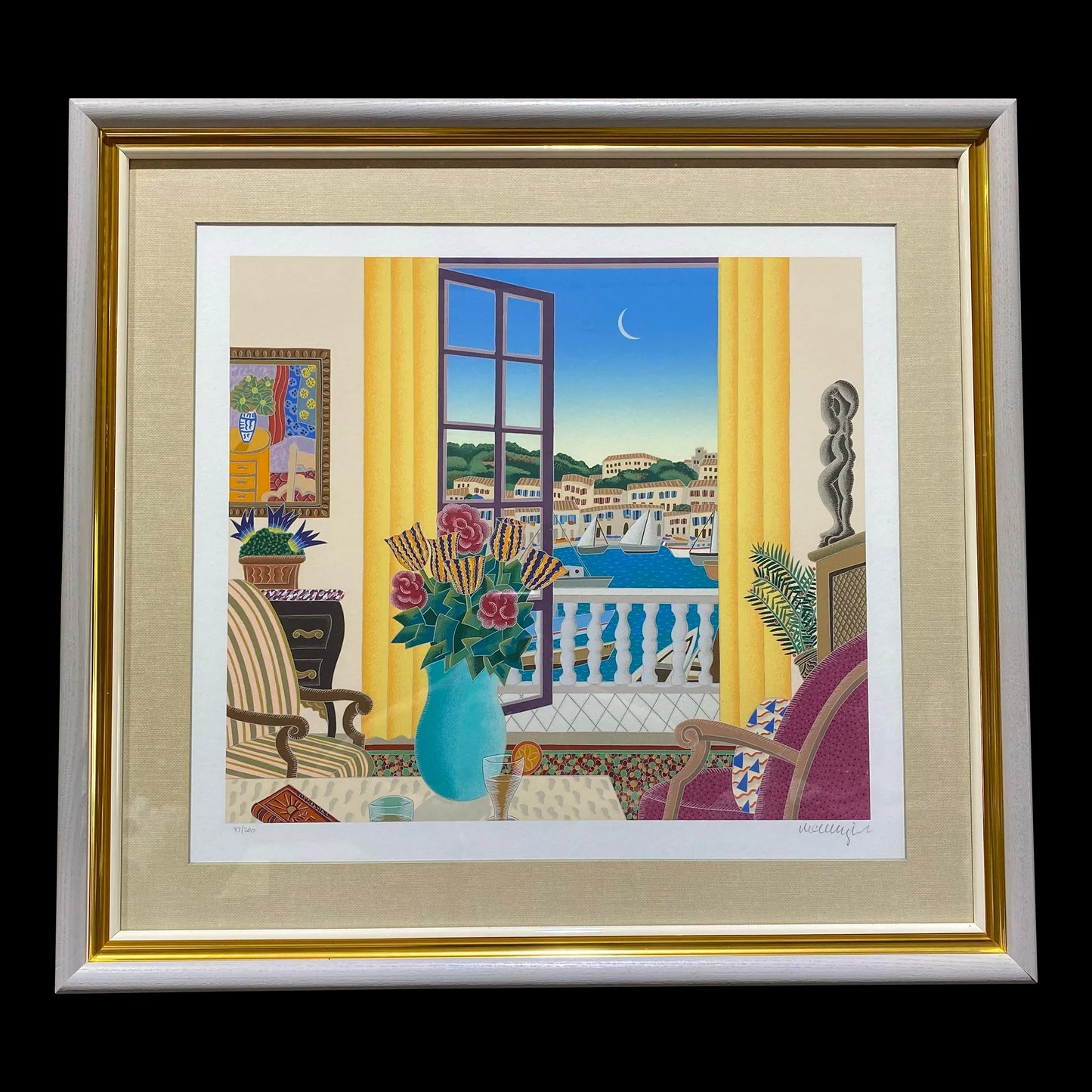 Thomas McKnight Serigraph Framed