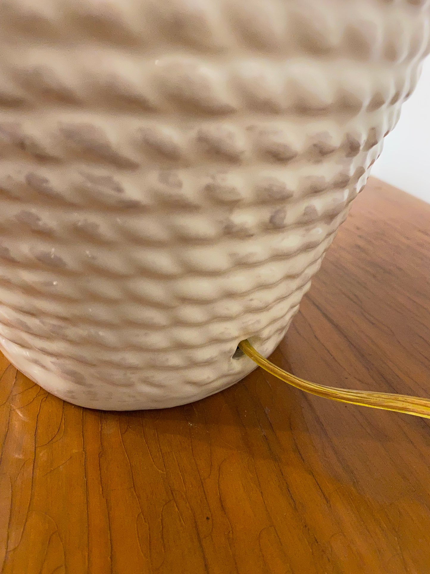1980s Faux Rope Table Lamp