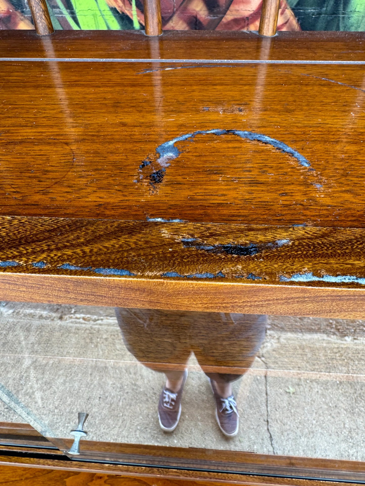 Lane Bow Tie Tuxedo China Cabinet Hutch Credenza 2 Piece