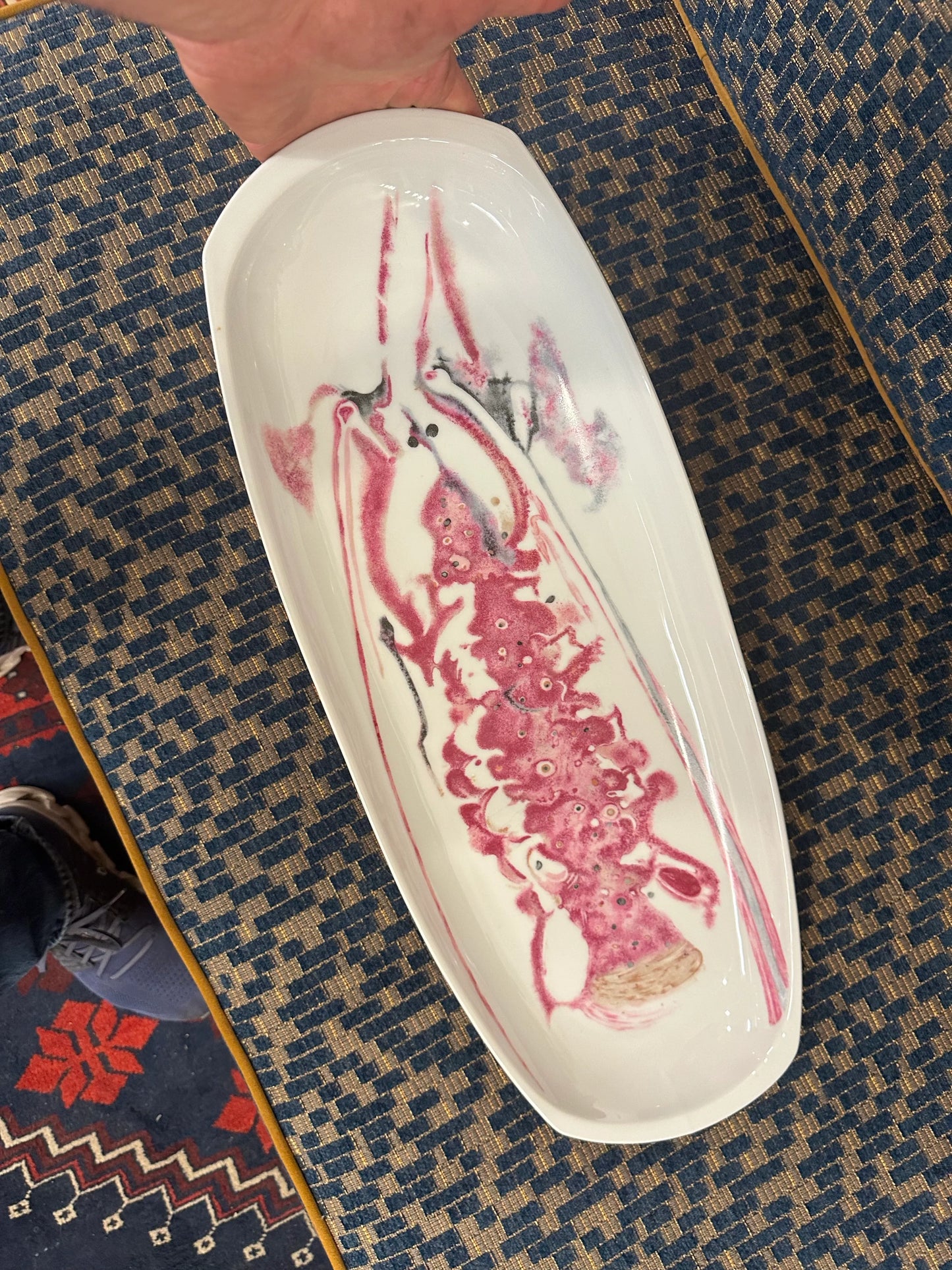 Bernard and Limoges “Homerus” Lobster Ceramic Serving Dish