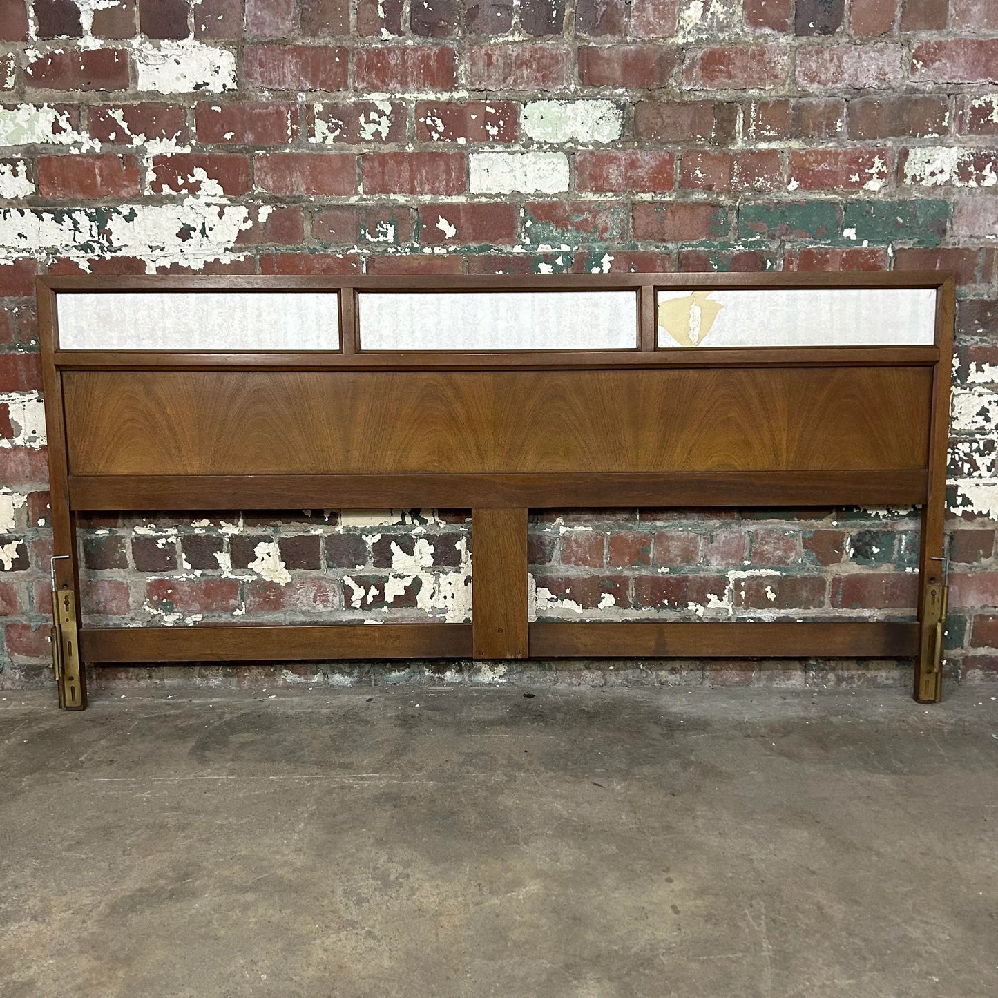 Mid Century Modern King Size Headboard With Reversible Panels