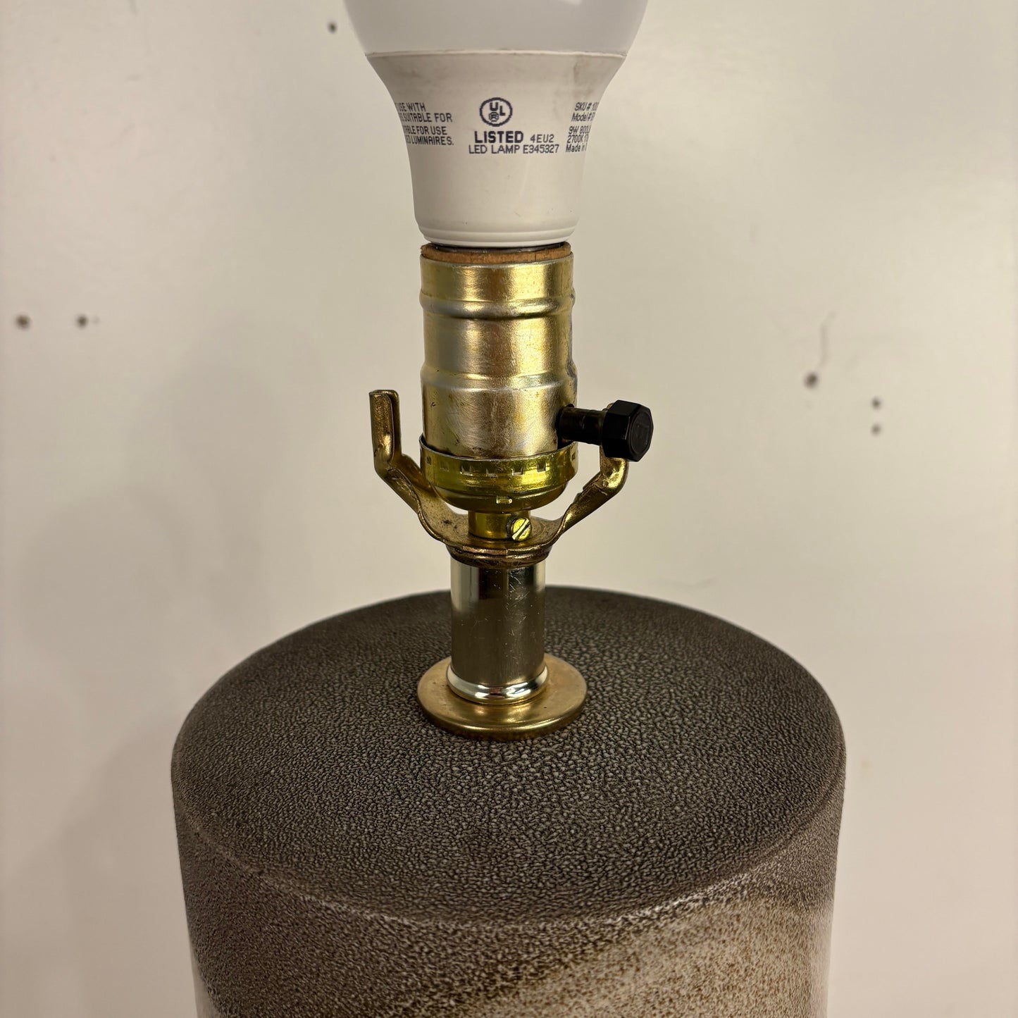 Mid Century Modern Ceramic Cylinder Lamp