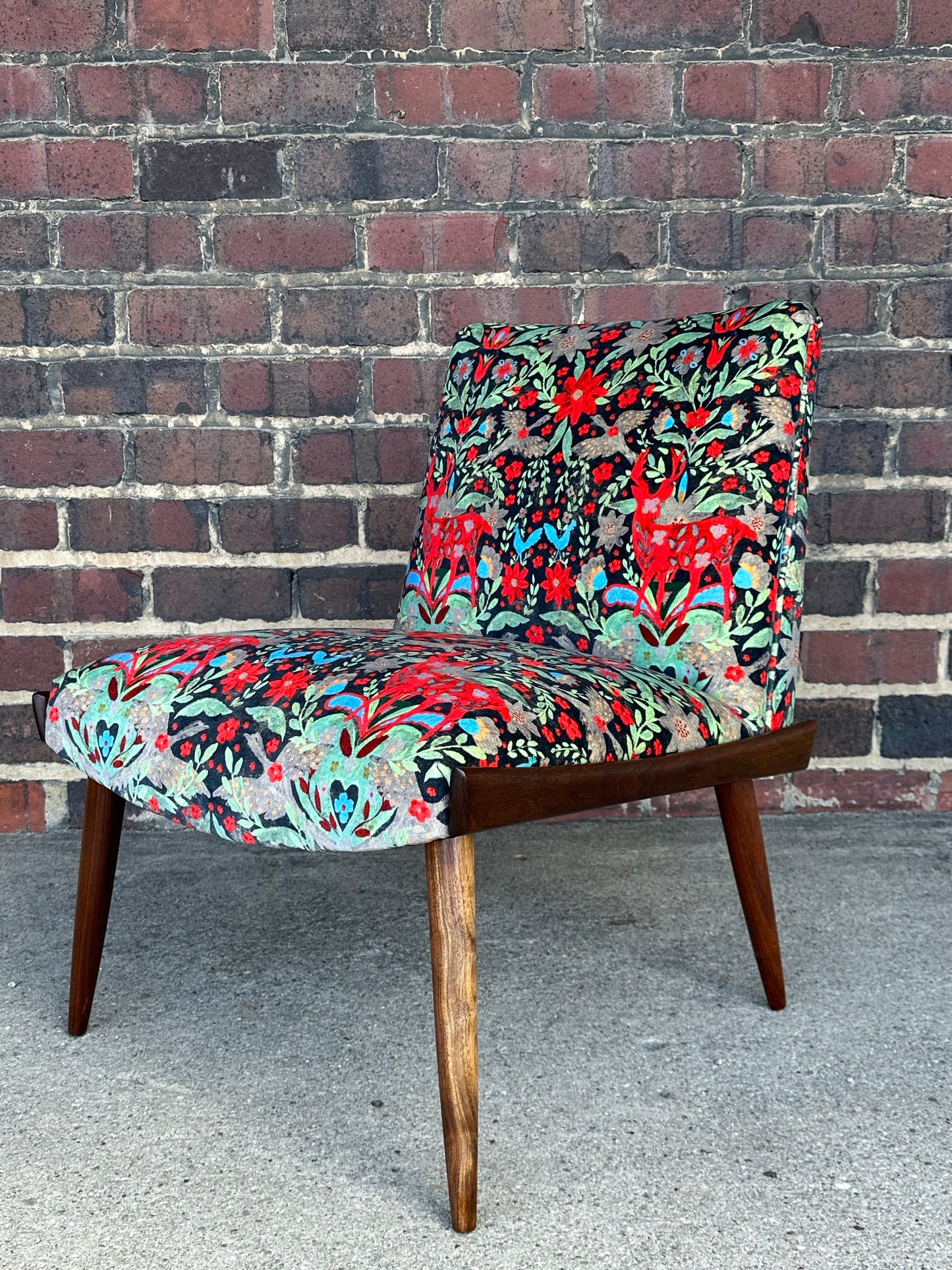 Pair of Kroehler Slipper Chairs Mind the Gap Fabric