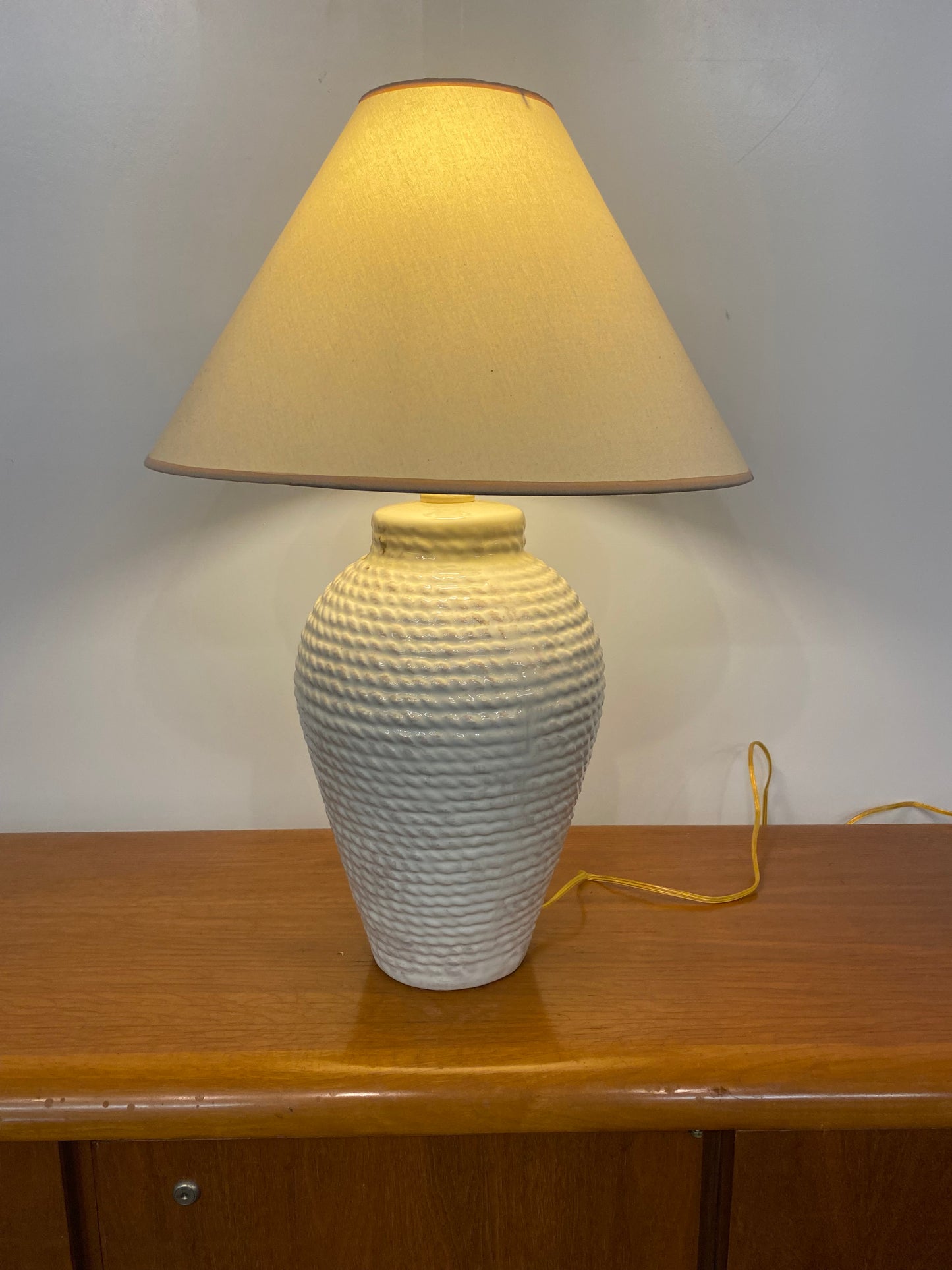 1980s Faux Rope Table Lamp