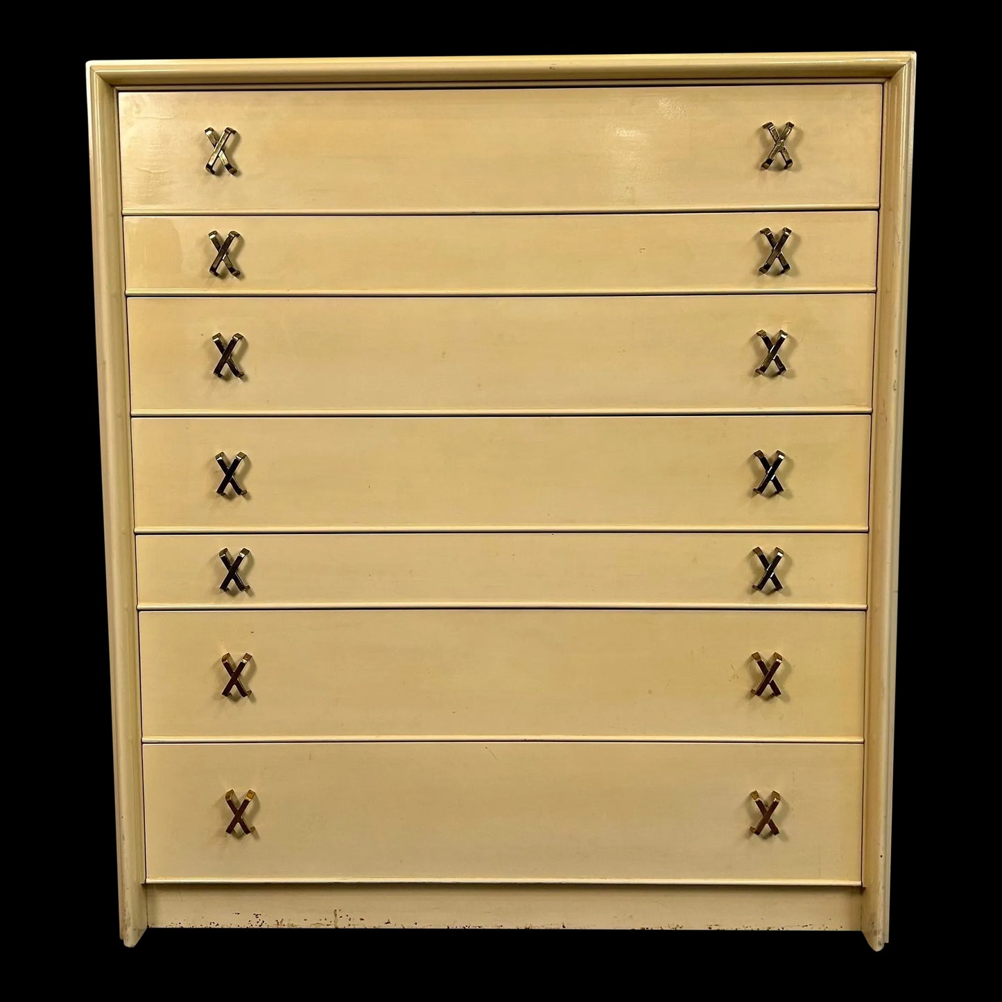 Paul Frankl X Pull Midcentury Tall Dresser Johnson Brothers Furniture