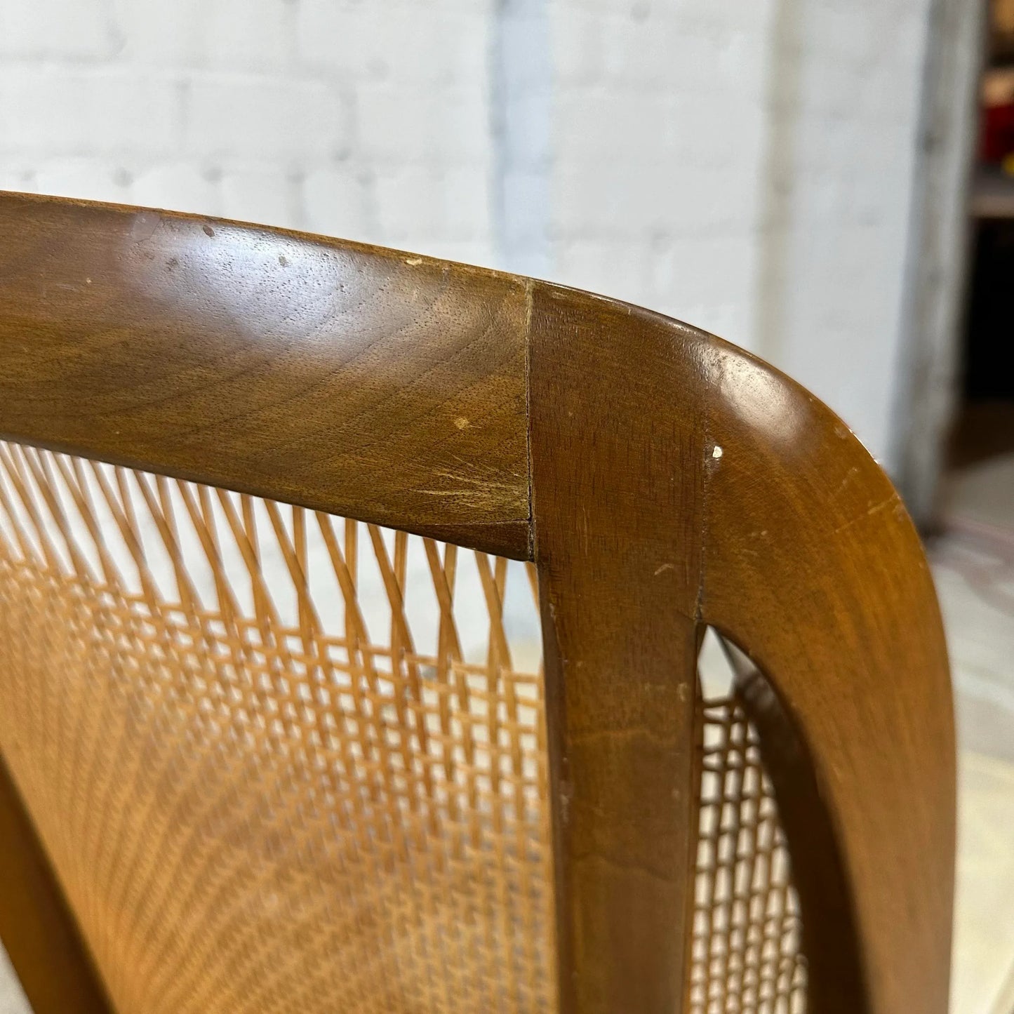 Set of 3 Harvey Probber Caned 'Gondola' Side Chairs