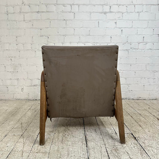 Solid Maple Thonet Lounge Arm Chair