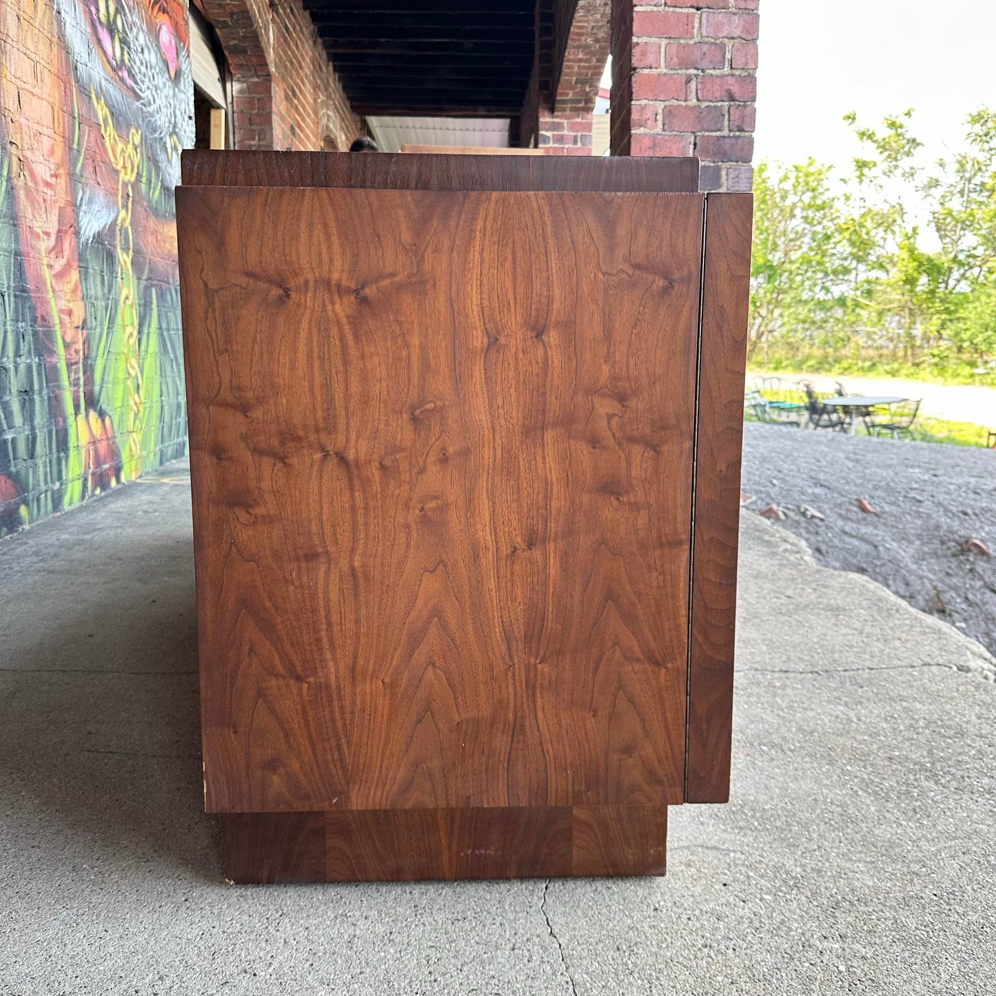Mid-Century Modern Tobago Canadian Brutalist 9-Drawer Lowboy Dresser