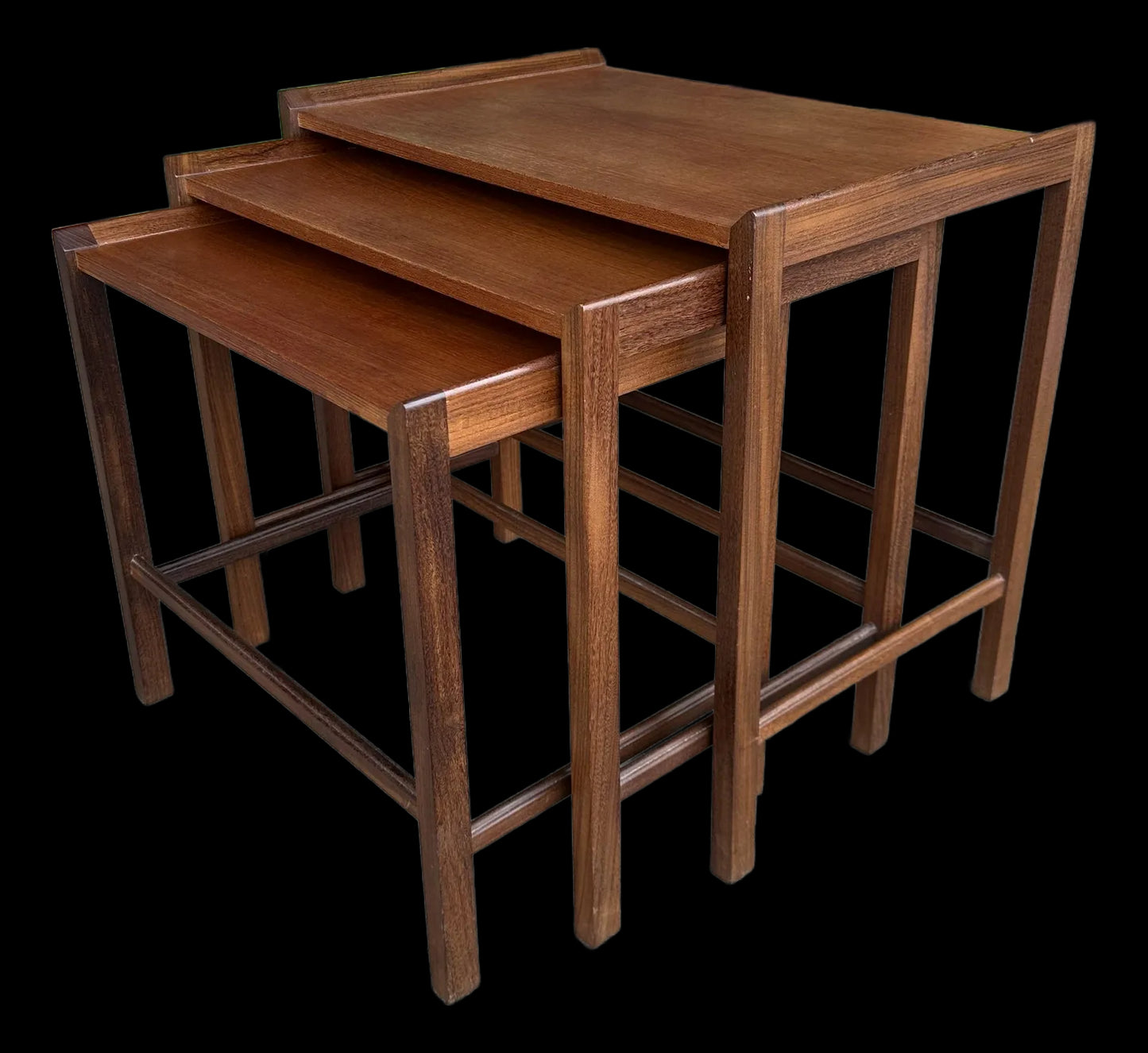 Mid 20th Century Danish Teak Nesting Side Tables