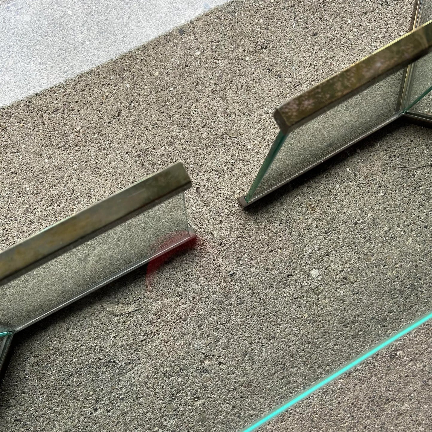 Pace Brass and Glass Coffee Table