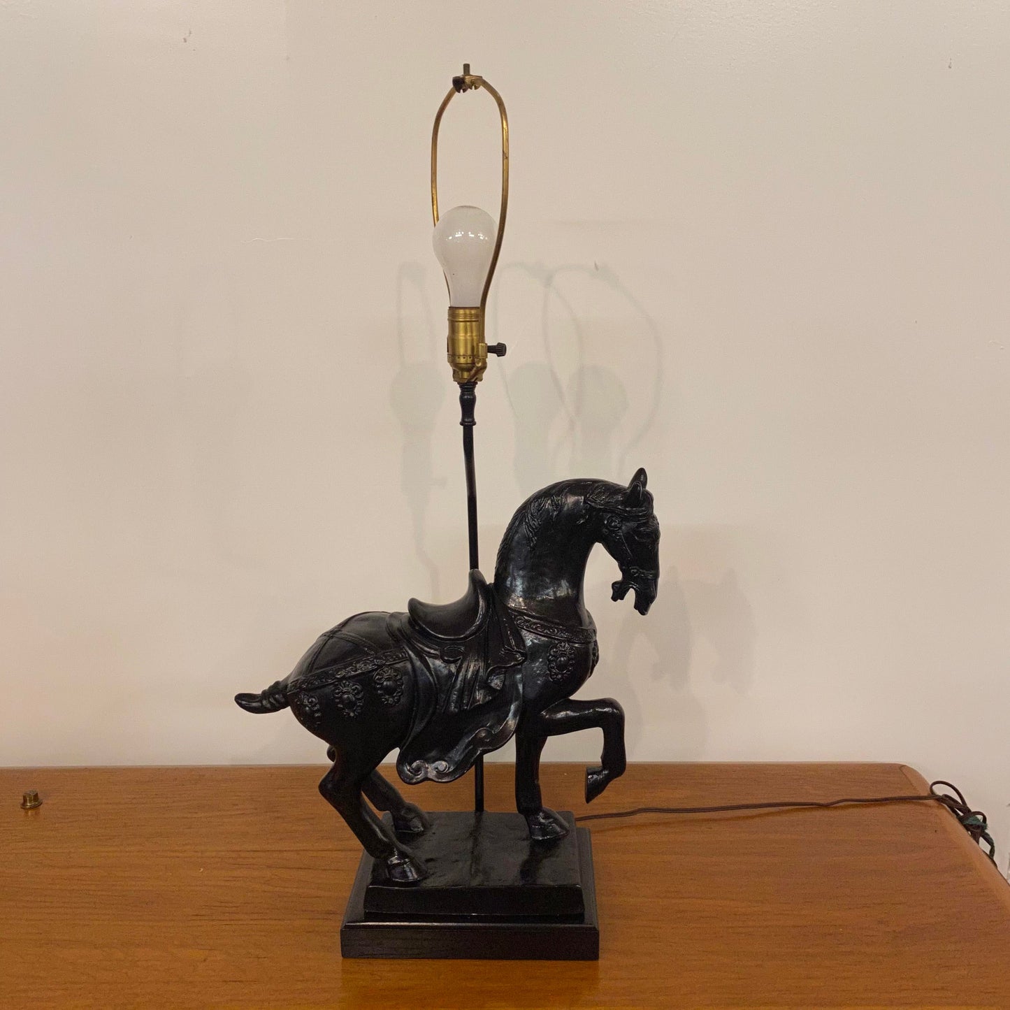 1960s Mid-Century Modern Fredrick Cooper Horse Table Lamp