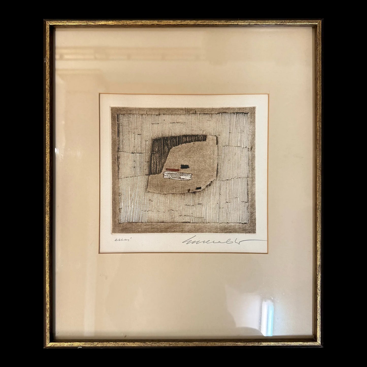Abstract Print Signed