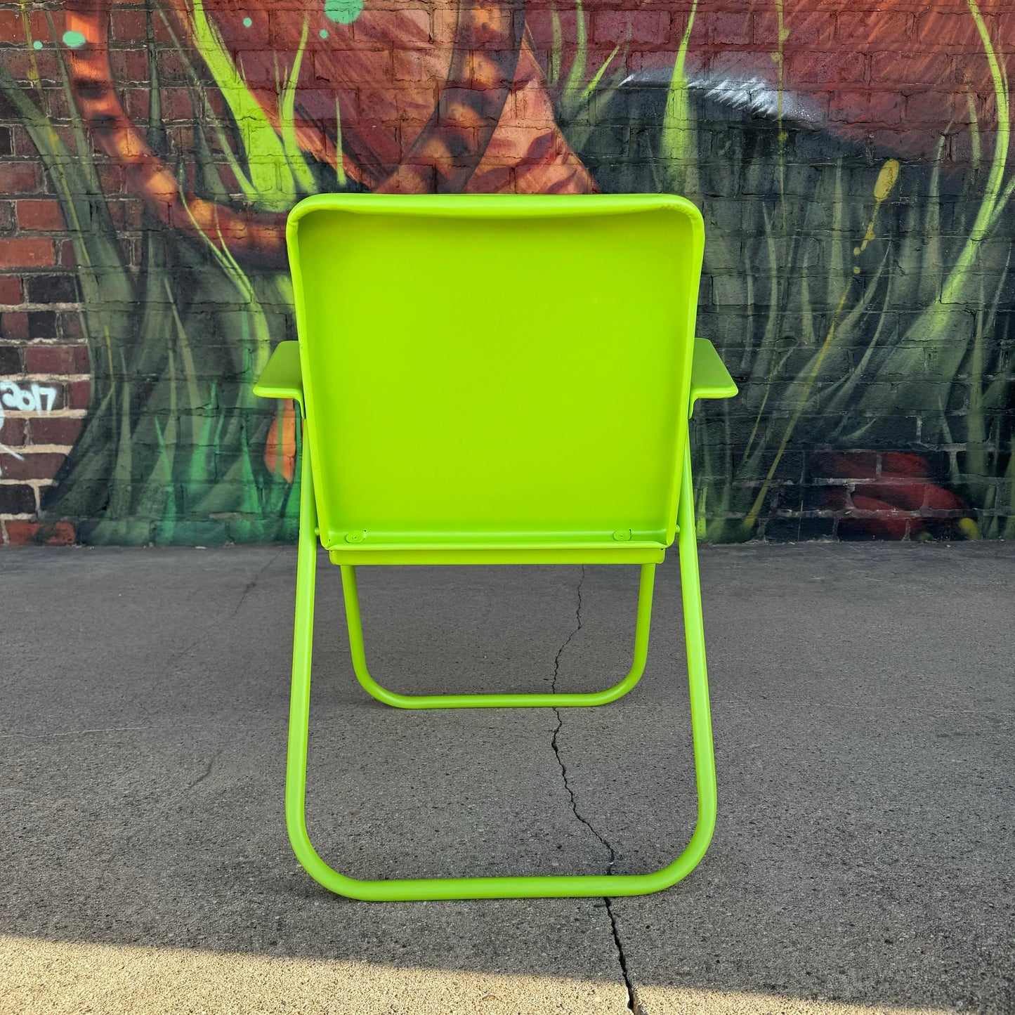 Mid 20th Century Russel Wright Metal Folding Chairs, Attributed - Set of 4