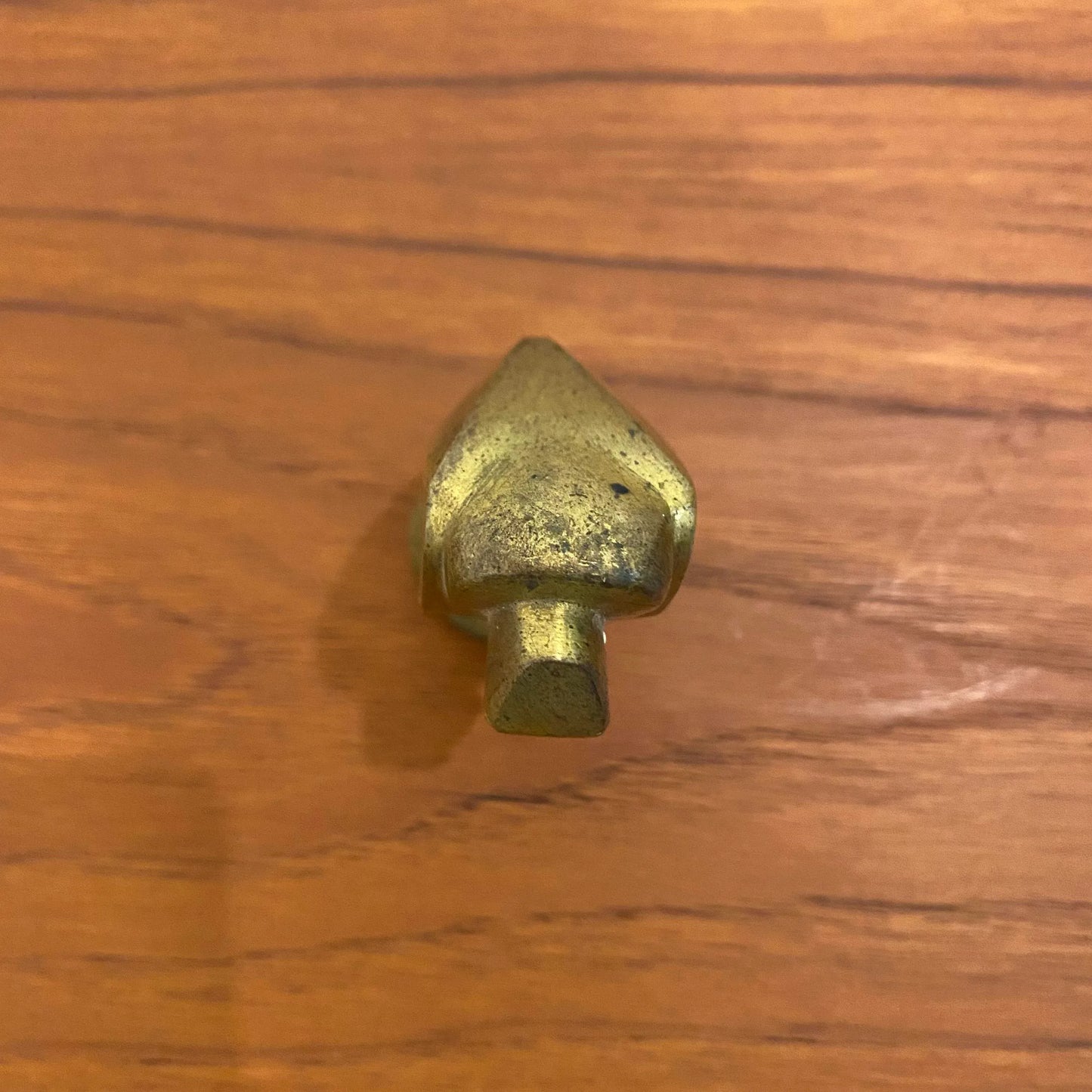 Brass Cubist Pelican Sculpture Topper by g.h Laurent France