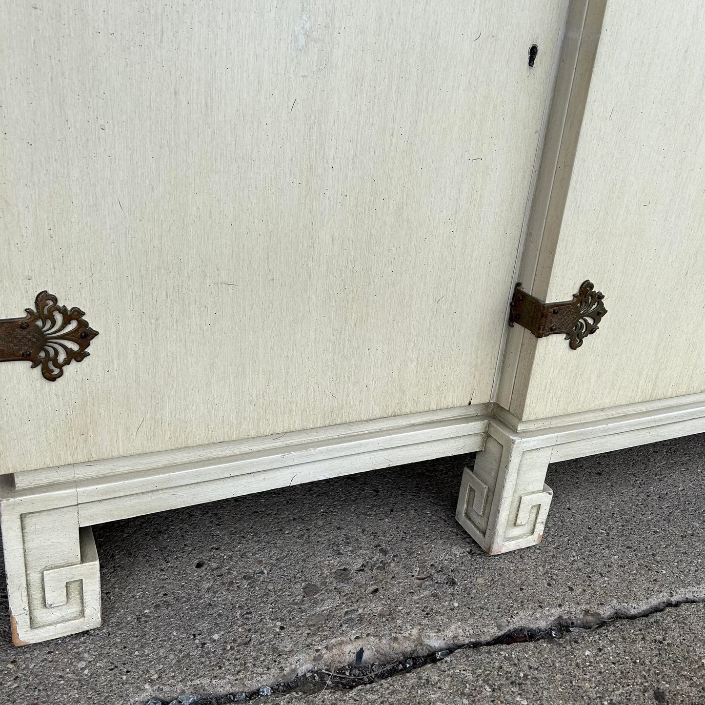 Modern Credenza With Greek Key Legs