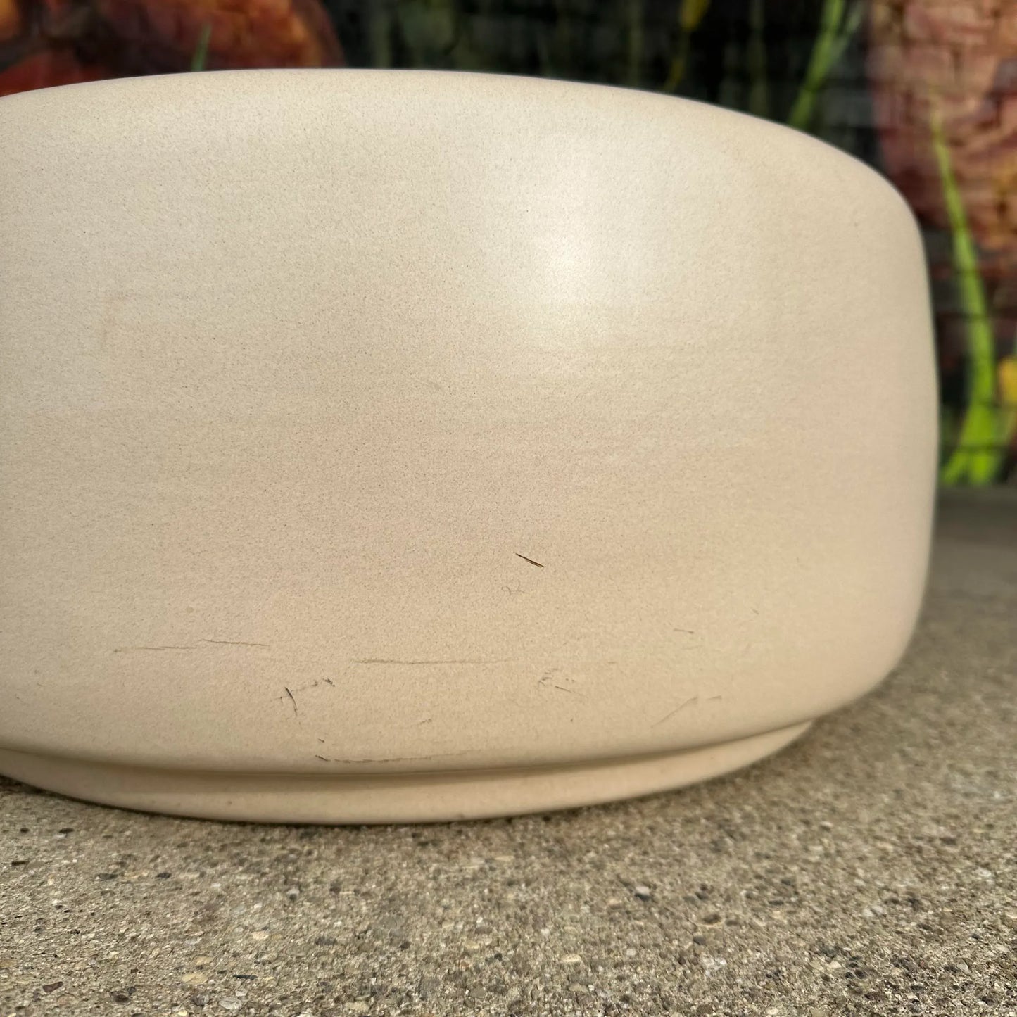 21” Large Architectural Pottery Ap “Tire” Planter by John Follis Large