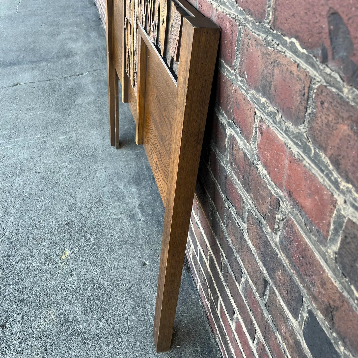Mid Century Brutalist Lane Pueblo Twin Size Headboard