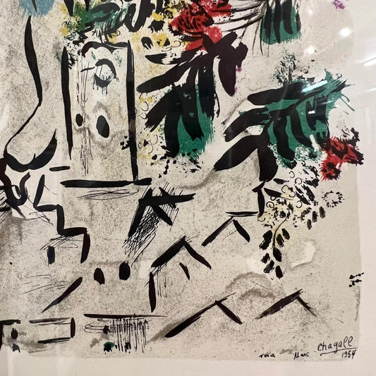 Marc Chegal “Vence - Cite’ Des Arts Et Des Fleurs” Print 1954