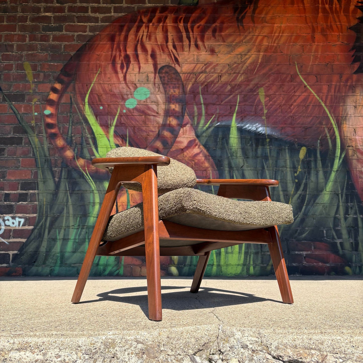 Reupholstered Adrian Pearsall Lounge Chair