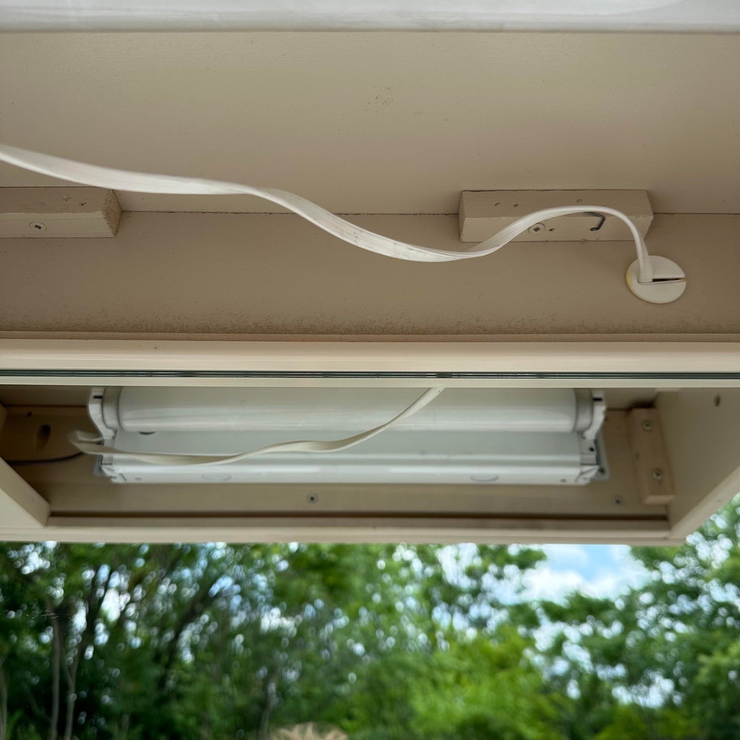 Pair of Broyhill Postmodern Lacquer Cream & Gold Nightstands