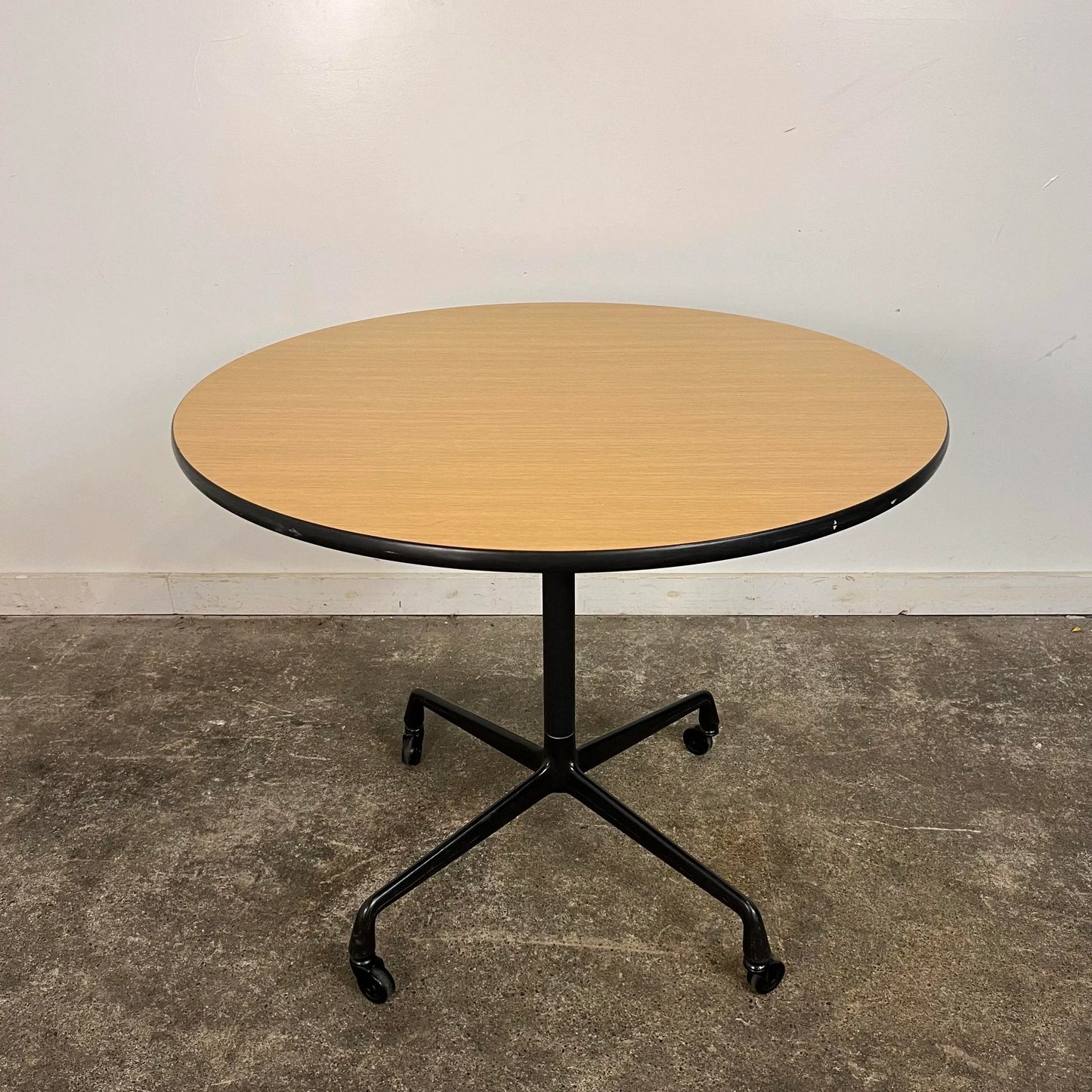 Mid-Century Modern Herman Miller Eames Aluminum Group Cafe Table