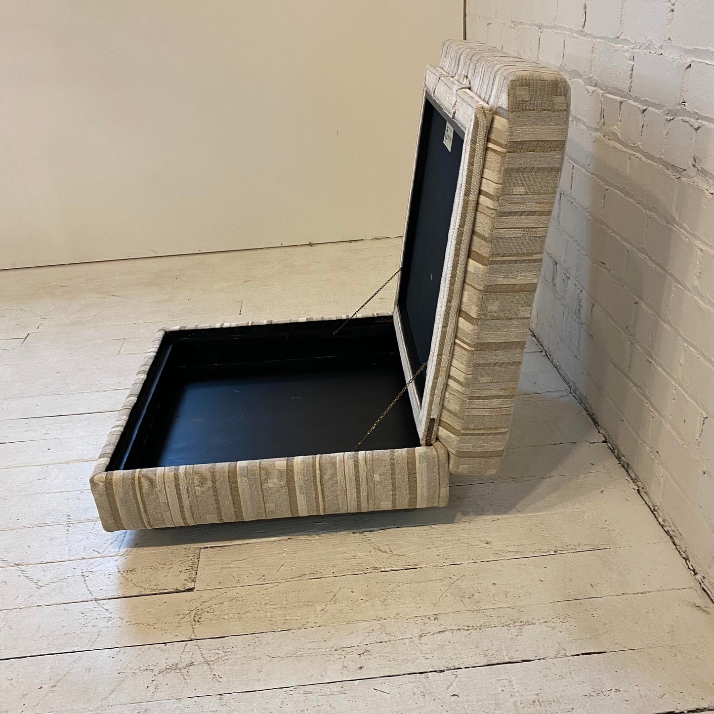 Milo Baughman for Thayer Coggin Storage Ottoman on Castors - 3 Pieces