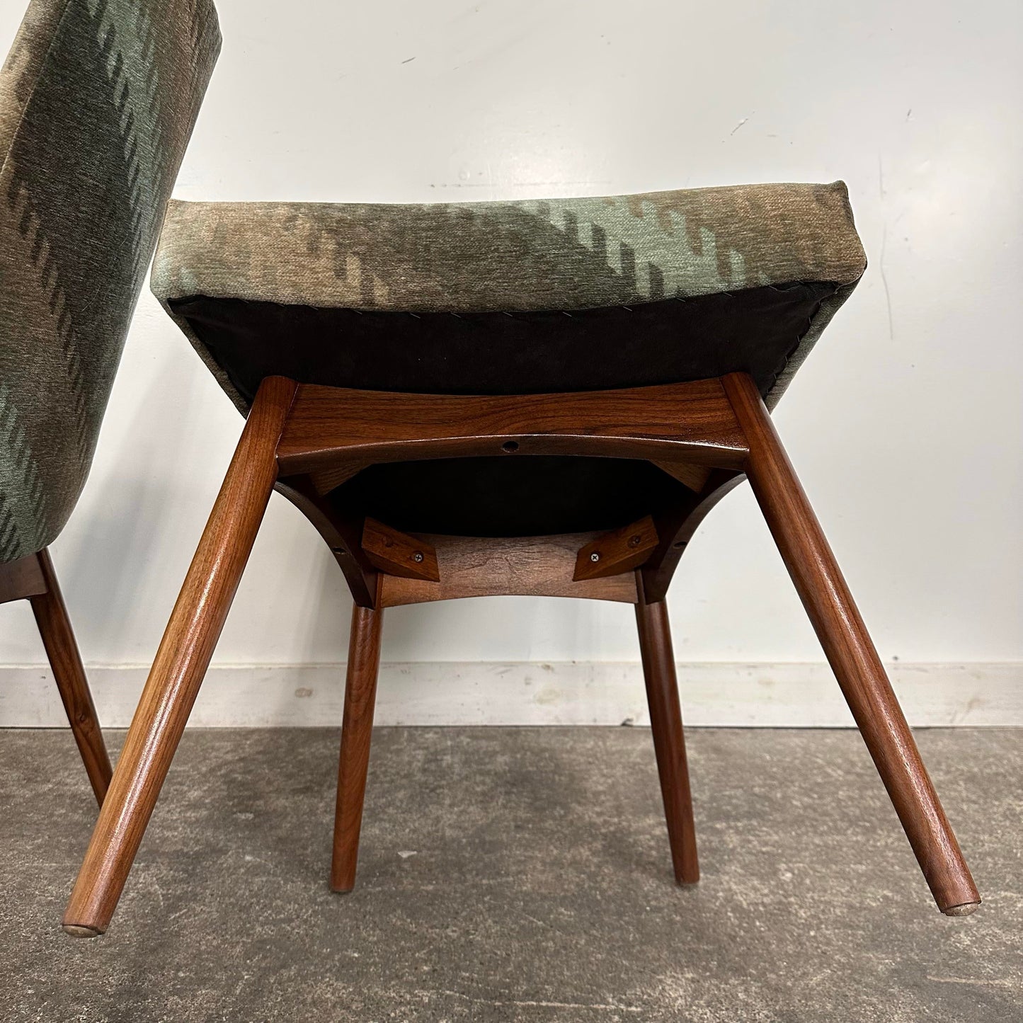 Set of 6 Reupholstered Adrian Pearsall Dining Chairs