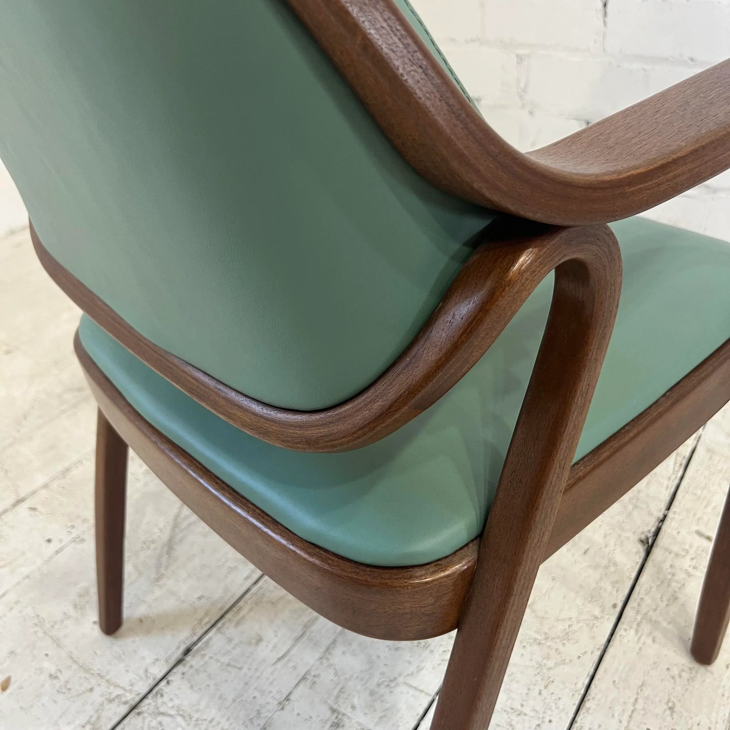 Reupholstered Don Pettit Bentwood Chair for Knoll