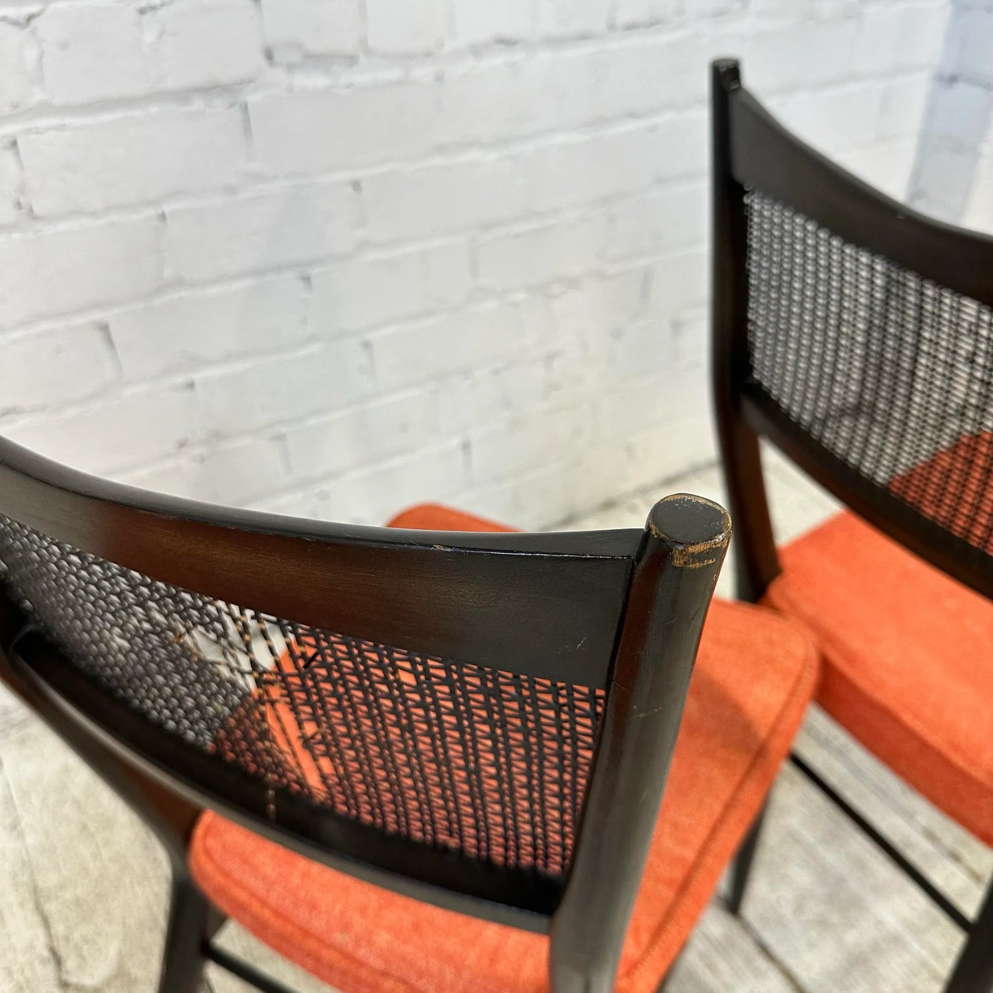 Set of 3 Paul McCobb Black Dining Chairs