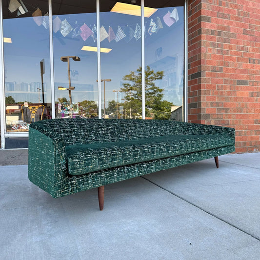 Adrian Pearsall Cloud Sofa Craft Associates Recovered in a Emerald Multi Dimensional Color Velvet.