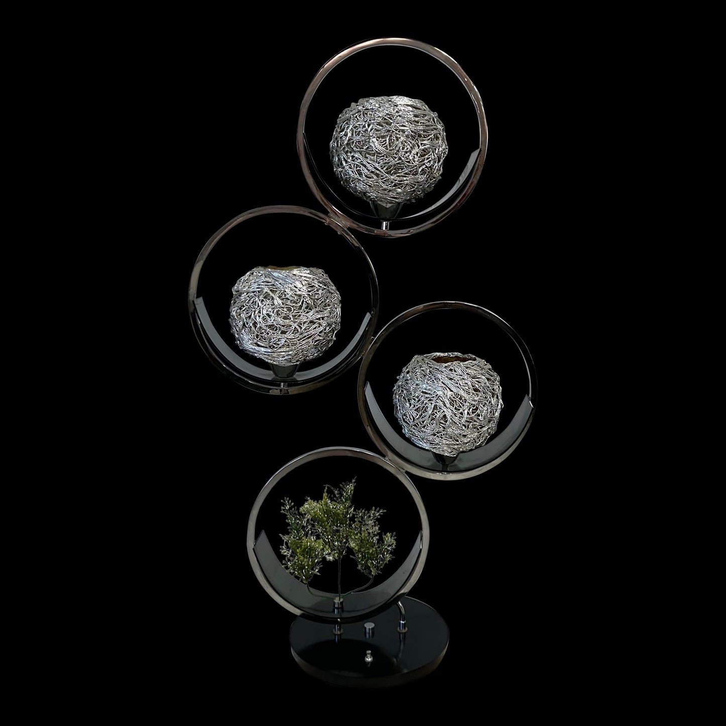 Funky Spaghetti Chrome 3 Way Table Lamp