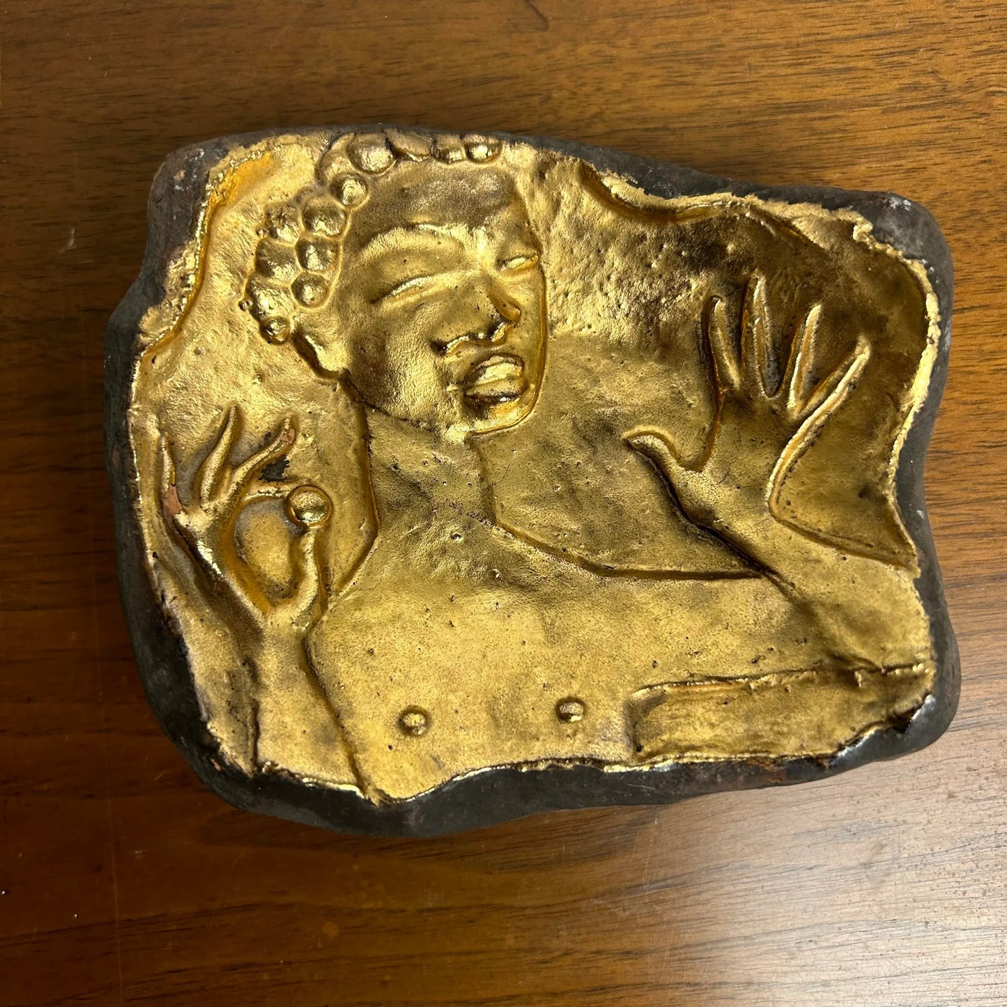 Dane Burr Ceramic Gold Dish Figurative