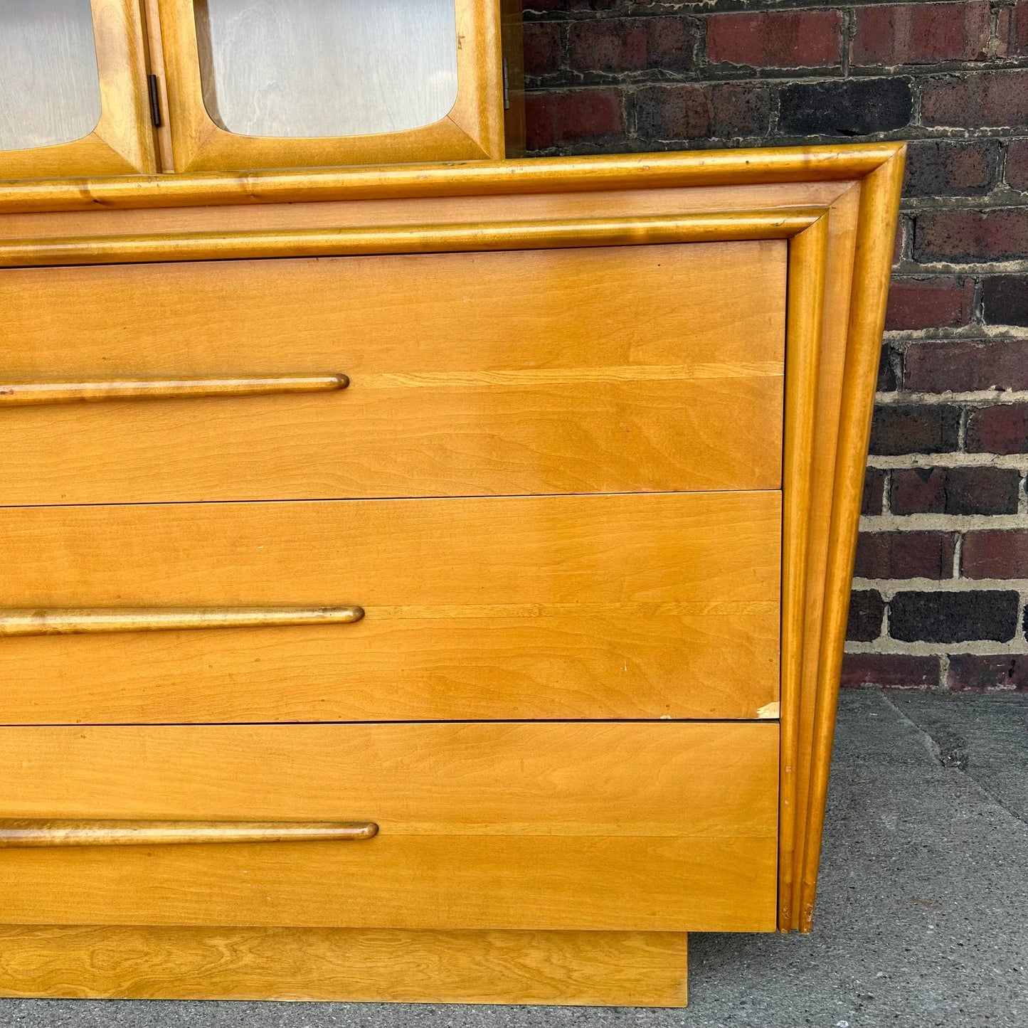Edmund Spence Glass Hutch Credenza