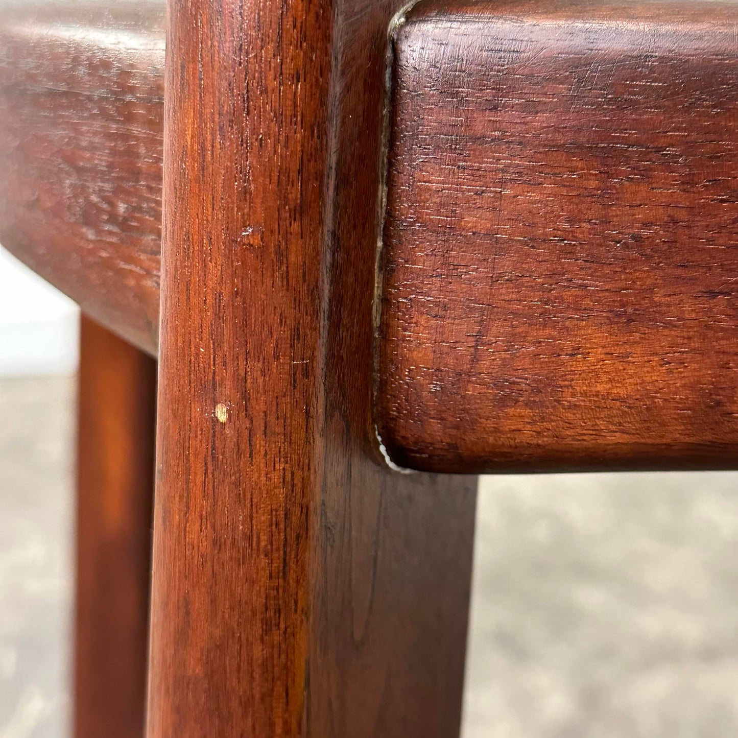 Adrian Pearsall Walnut and Glass “Compass” Dining Table
