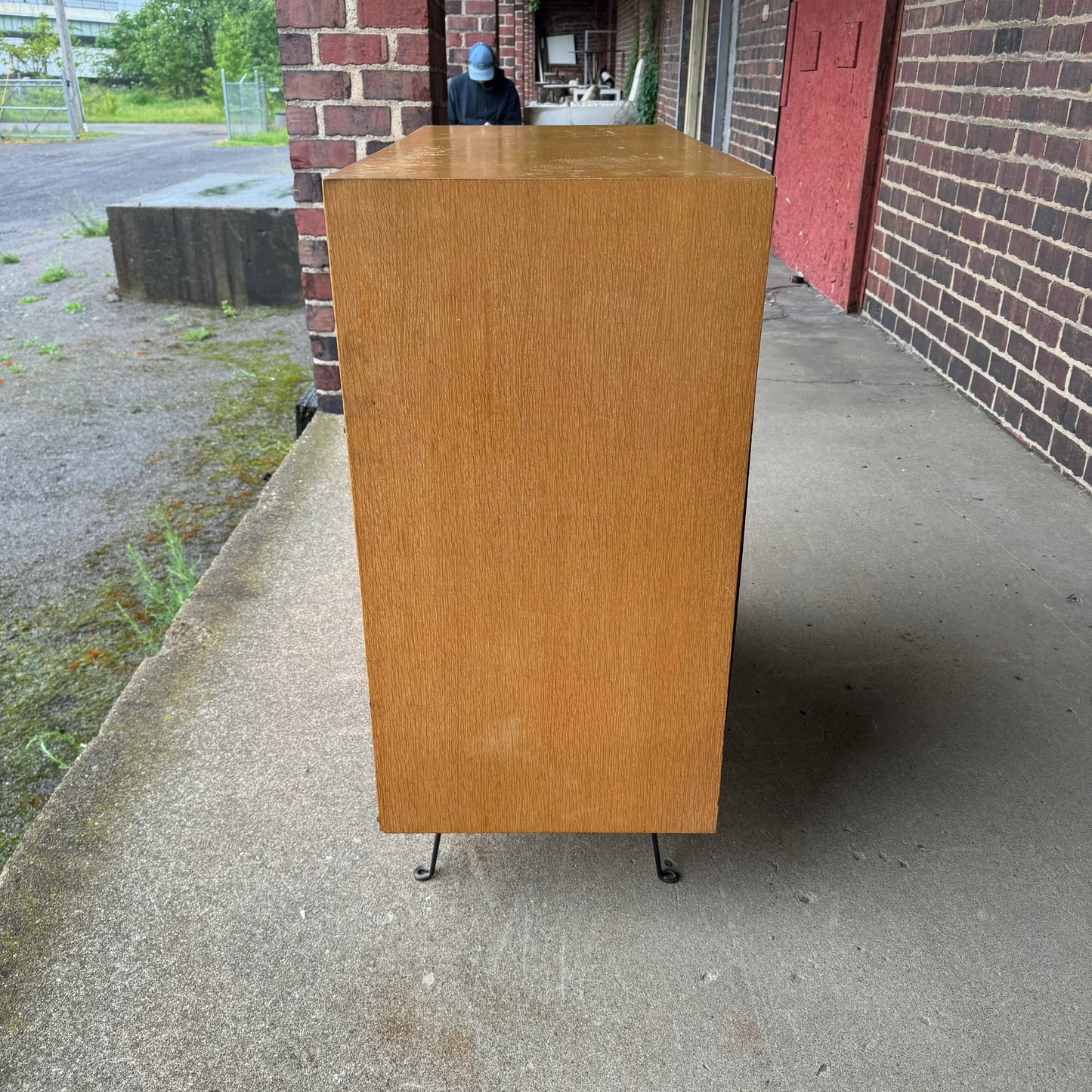 George Nelson for Herman Miller Thin Edge Prototype Cabinet Hairpin Leg