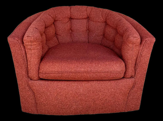 Flexsteel Vintage Swivel Tub Chair Mid-Century Modern