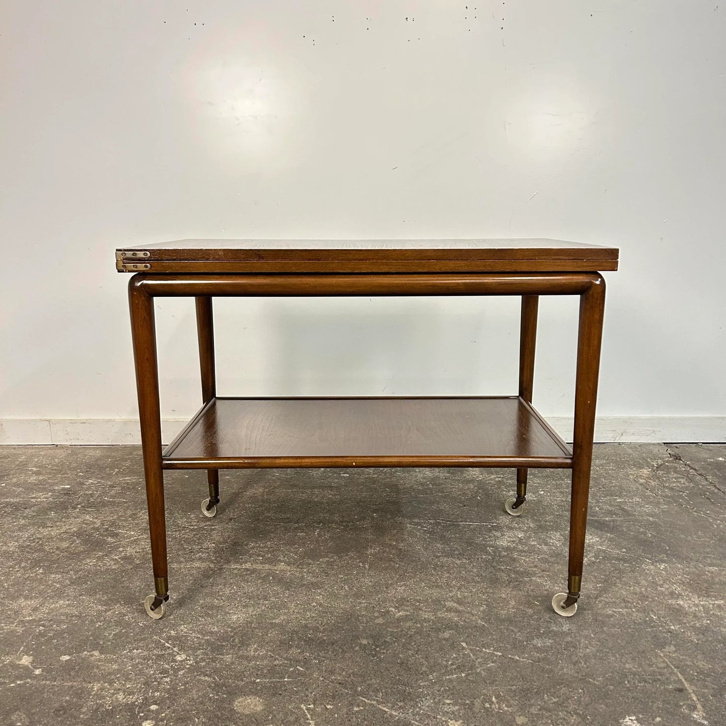 Robsjohn Gibbings for Widdicomb Expandable Flip Top Mid-Century Modern Bar Cart