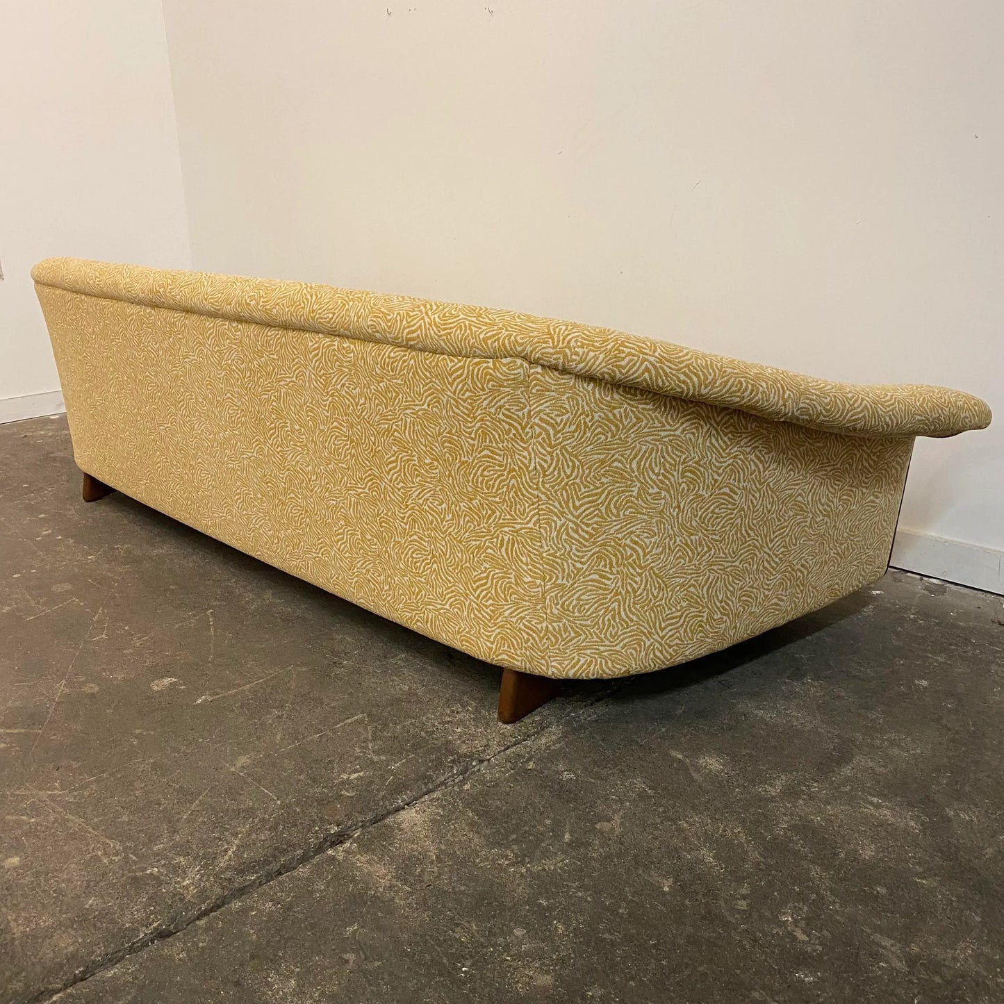 Mid 20th Century Modern Adrian Pearsall Style Reupholstered Sofa