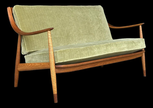 Danish Modern Peter Hvidt Teak Loveseat
