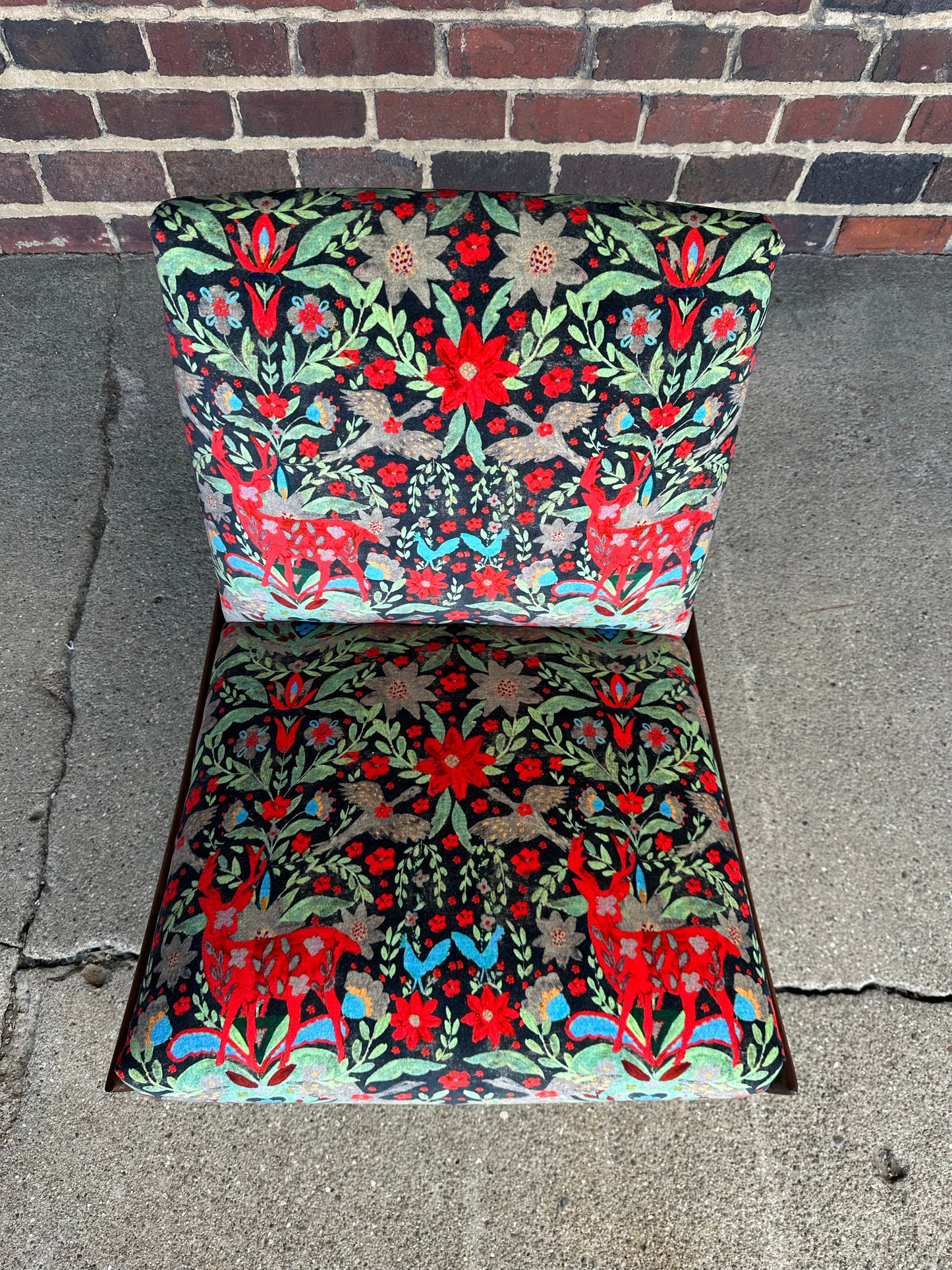 Pair of Kroehler Slipper Chairs Mind the Gap Fabric