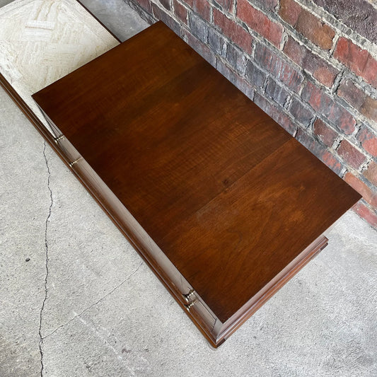 Johnson Furniture Mid-Century Modern Chest of Drawers with Marble Table