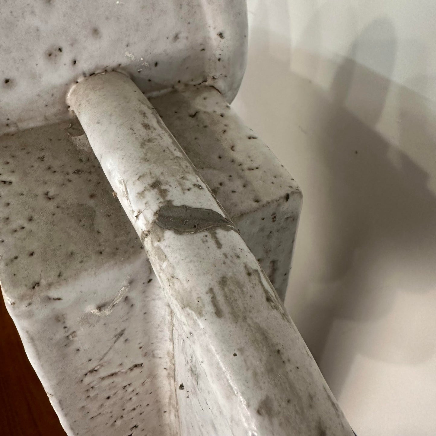 Large Slab-Made Ceramic Floor Vessel Signed