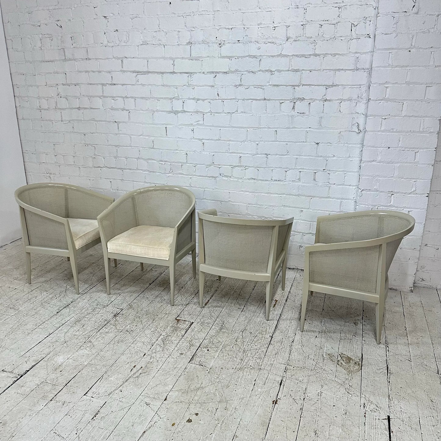 Set of 4 Drexel Caned Dining Chairs