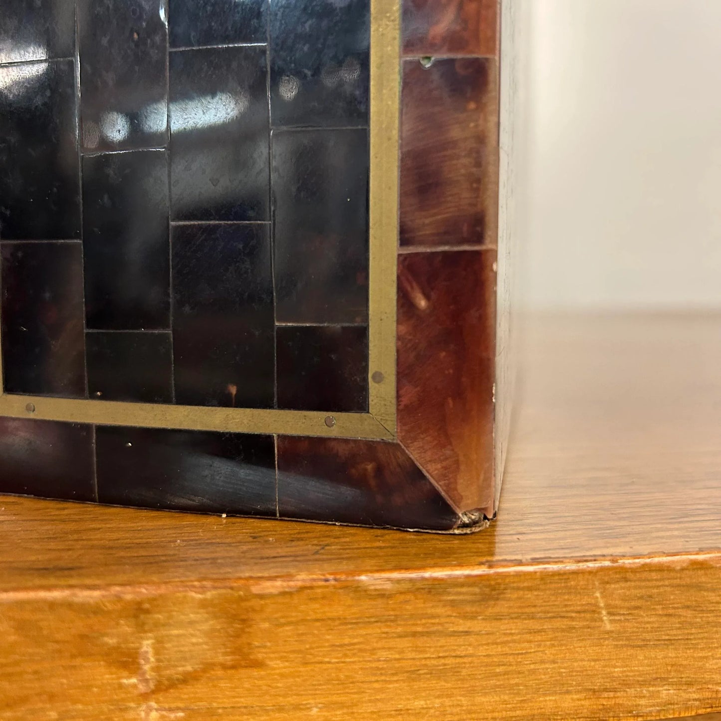 Tessellated Marble Box by Karl Springer