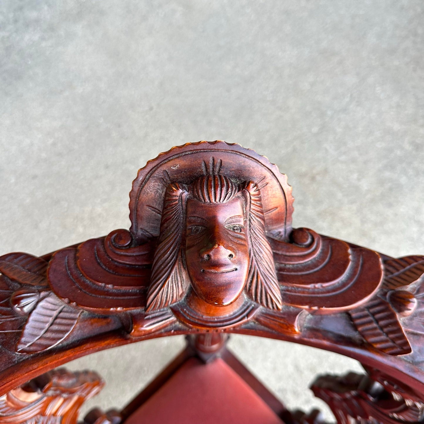 Pair of Renaissance Style Carved Corner Chairs