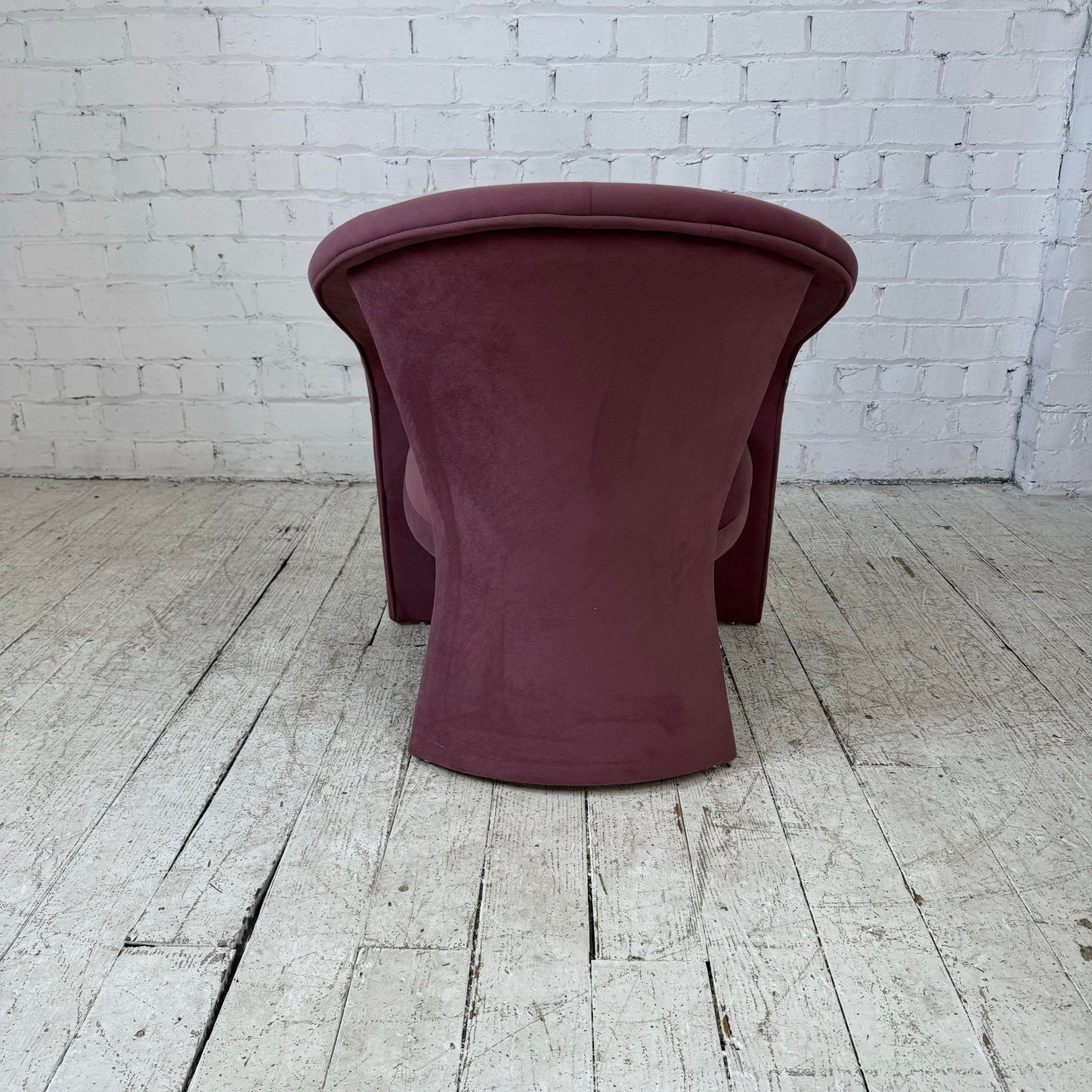 Pair of Pink Kagan Style Lounge 3 Leg Chairs by Carson’s